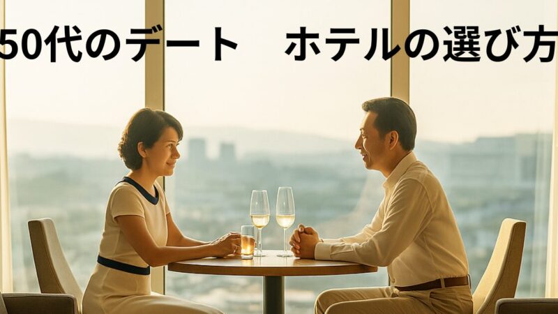 50代のデートでホテルはアリ?【大人が安心して使える選び方と楽しみ方】