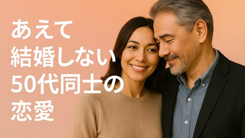 結婚しない50代同士の恋愛